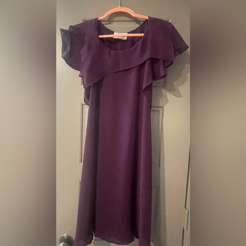 Chic One-Shoulder Purple Dress